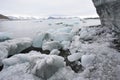 Arctic fjord - mountains and ice Royalty Free Stock Photo