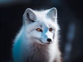 An arctic fox portrait in the wildness Royalty Free Stock Photo