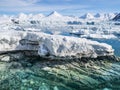 Arctic glacier landscape - Spitsbergen Royalty Free Stock Photo