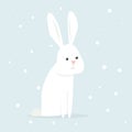 Arctic hare vector Royalty Free Stock Photo