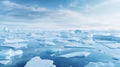 Arctic ice floe in the cold water ocean in a north Royalty Free Stock Photo