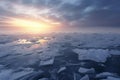 Arctic Ice Melt Sunrise