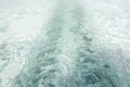 Arctic and ice on the water. trail on the water from the ship. T Royalty Free Stock Photo