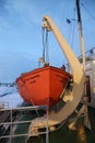 Arctic Icebreaker Sampo during unique cruise in frozen Baltic Sea Royalty Free Stock Photo