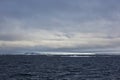 Arctic island covered with glacier