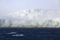 Arctic island covered with glacier