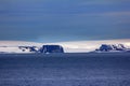 Arctic Islands Glaciers, snowfields and rock outcrops Royalty Free Stock Photo