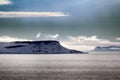 Arctic Islands Glaciers, snowfields and rock outcrops Royalty Free Stock Photo