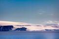 Arctic Islands Glaciers, snowfields and rock outcrops Royalty Free Stock Photo