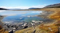 Arctic Lagoon: A Stunning Natural Wonder In Norwegian Landscape