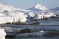 Arctic landscape, glaciers and mountains