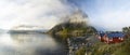 Arctic landscape- Hamnoy, Lofoten Islands Royalty Free Stock Photo