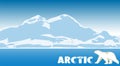 Arctic landscape. natural background.