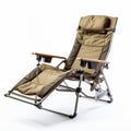 Arctic Mountain Pro Tan Beach Lounging Chair - Dark Beige And Bronze Royalty Free Stock Photo