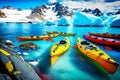 Arctic Nature Boat for Water Sports winter kayaking in Antarctica