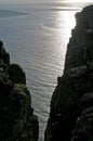 The Arctic Ocean between the rocks