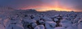 Arctic PANORAMA - golden hour - 3 minutes before the sunrise