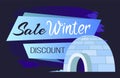 Arctic Poster Winter Sale and Discount Vector