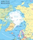 Arctic Region Political Map