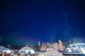 Arctic snow glass igloo hotel