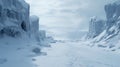 Arctic Snow Region: A Frozen Canyon In Unreal Engine 5