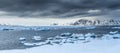 Arctic spring in south Spitsbergen. Royalty Free Stock Photo