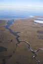 Arctic tundra from air