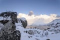 Arctic winter landscapes at Sommaroy, Nordland, Norway Royalty Free Stock Photo