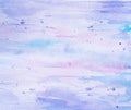 Arctic Winter Watercolor Abstraction as Background, Delicate Colors