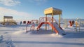 Arctic Wonderland: Playground Amidst Frozen Tundra
