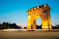 Arcul de Triumf night view in Bucharest, Romania Royalty Free Stock Photo