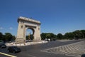 Arcul de Triumf, sky, landmark, arch, road
