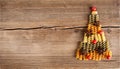 ÃÂ¡ard with natural decorations on wooden background