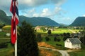 Ardal, Norway - June 15, 2018: View of Ardal village in Hjelmeland municipality, Rogaland county, Norway Royalty Free Stock Photo