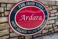 Ardara, County DONEGAL , IRELAND - March 13 2020 : The Irish times writes that Ardara is the best town to live in