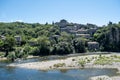 Ardeche France, view of the village of Balazuc in Ardeche. France Royalty Free Stock Photo