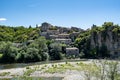 Ardeche France, view of the village of Balazuc in Ardeche. France Royalty Free Stock Photo