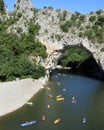 Ardeche, Natural Bridge Royalty Free Stock Photo