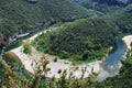 The Ardeche river in south-central France