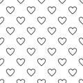 Ardent heart pattern seamless vector