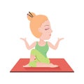 ardha matsyendrasana. Vector illustration decorative design