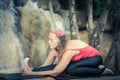 Ardha Virasana Royalty Free Stock Photo