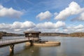 ARDINGLY, SUSSEX/UK - FEBRUARY 19 : View of the pumping station at the reservoir in Ardingly Sussex on February 19, 2019