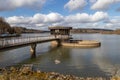 ARDINGLY, SUSSEX/UK - FEBRUARY 19 : View of the pumping station at the reservoir in Ardingly Sussex on February 19, 2019