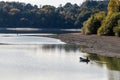 ARDINGLY, SUSSEX/UK - NOVEMBER 2 : Man fishing at the reservoir