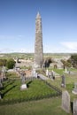 Ardmore round tower and graveyard Royalty Free Stock Photo