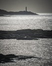 Ardnamurchan Lighthouse from Sanna Bay Royalty Free Stock Photo