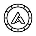 Ardor, ardor cryptocurrency, blockchain, bitcoin, fully editable vector icons