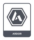 ardor icon in trendy design style. ardor icon isolated on white background. ardor vector icon simple and modern flat symbol for
