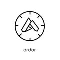 Ardor icon. Trendy modern flat linear vector Ardor icon on white